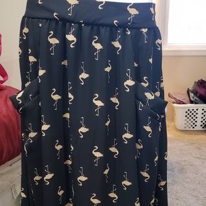 NWOT honey and lace pink flamingo skirt